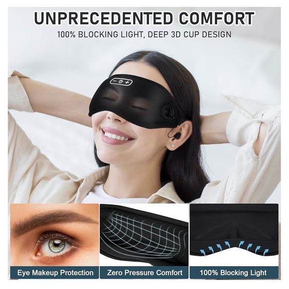 White Noise Sleep Mask - Picture 3 of 7